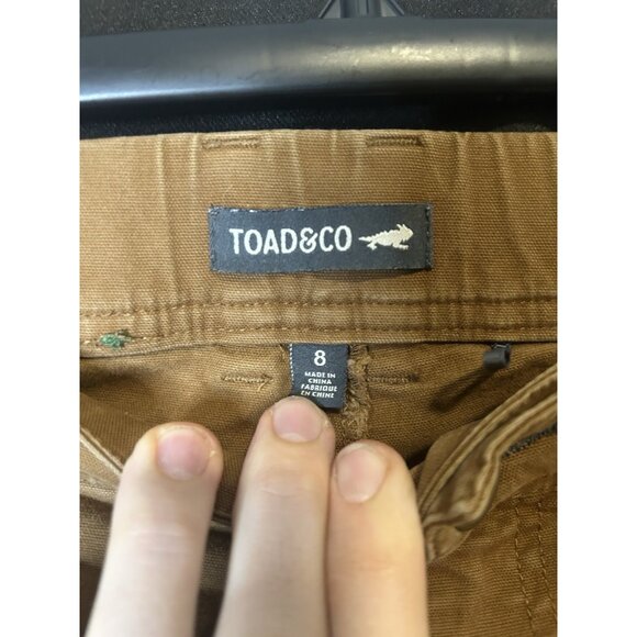 Toad and Co Women’s Size 8/29 Earthworks Straight Leg Pants (Brown Khaki) - Picture 3 of 5
